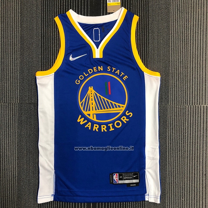 Maglia Golden State Warriors Klay Thompson #11 Icon Royal Special Mexico Edition Blu